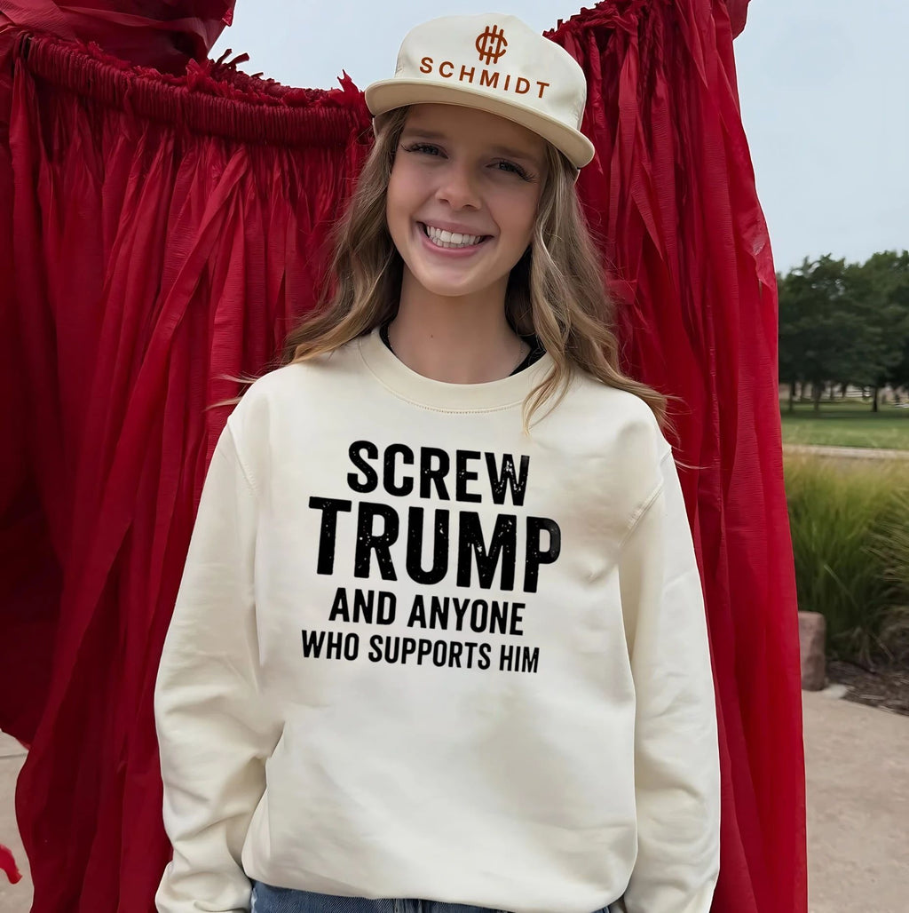 Screw Trump and anyone who supports him shirt