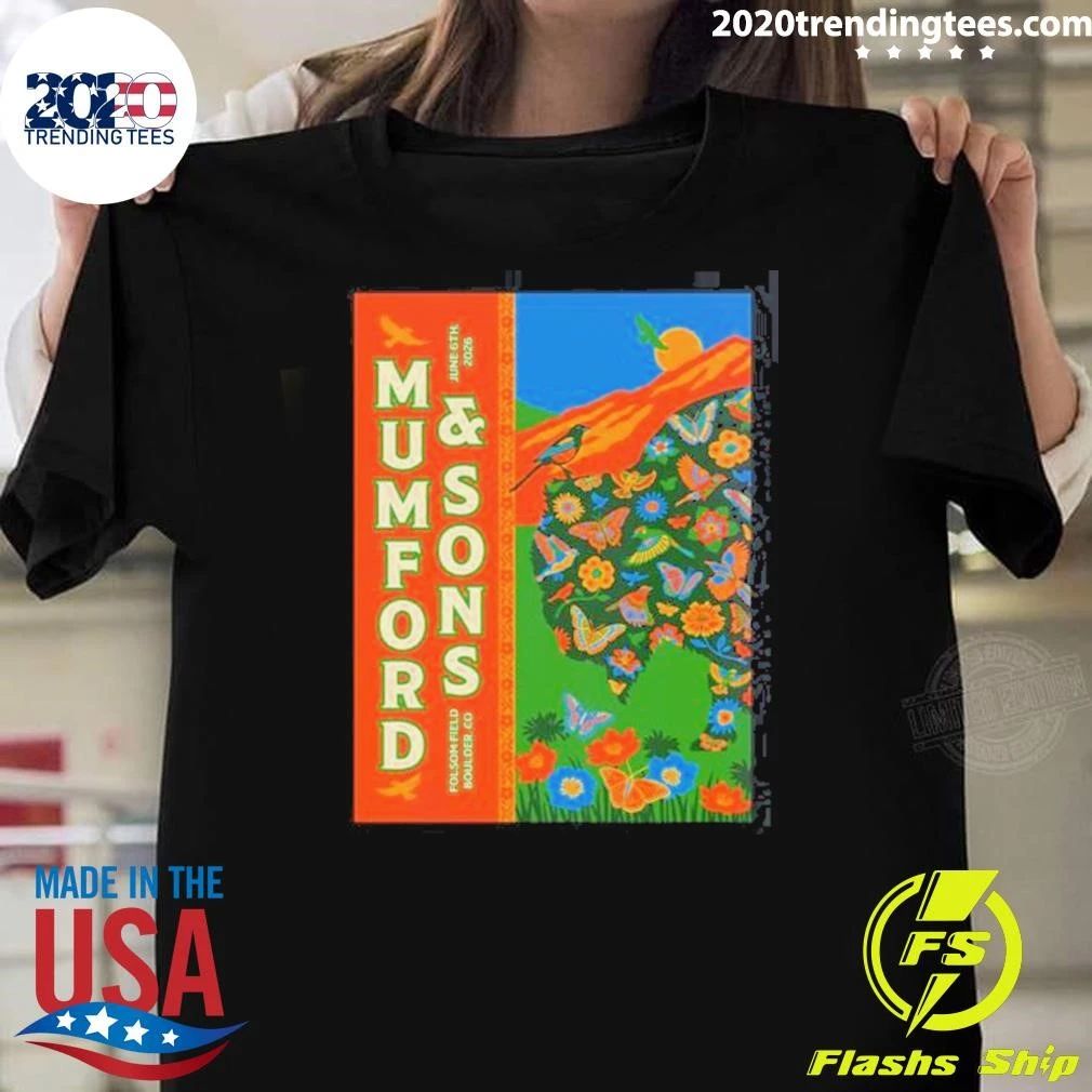 Mumford And Sons Prizefighter Tour Boulder CO At Folsom Field On June 6 2026 Shirt