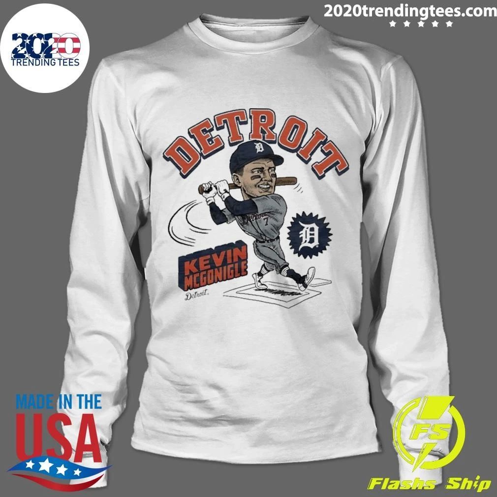 Detroit Tigers Kevin Mcgonigle Slugger Swing Caricature Shirt