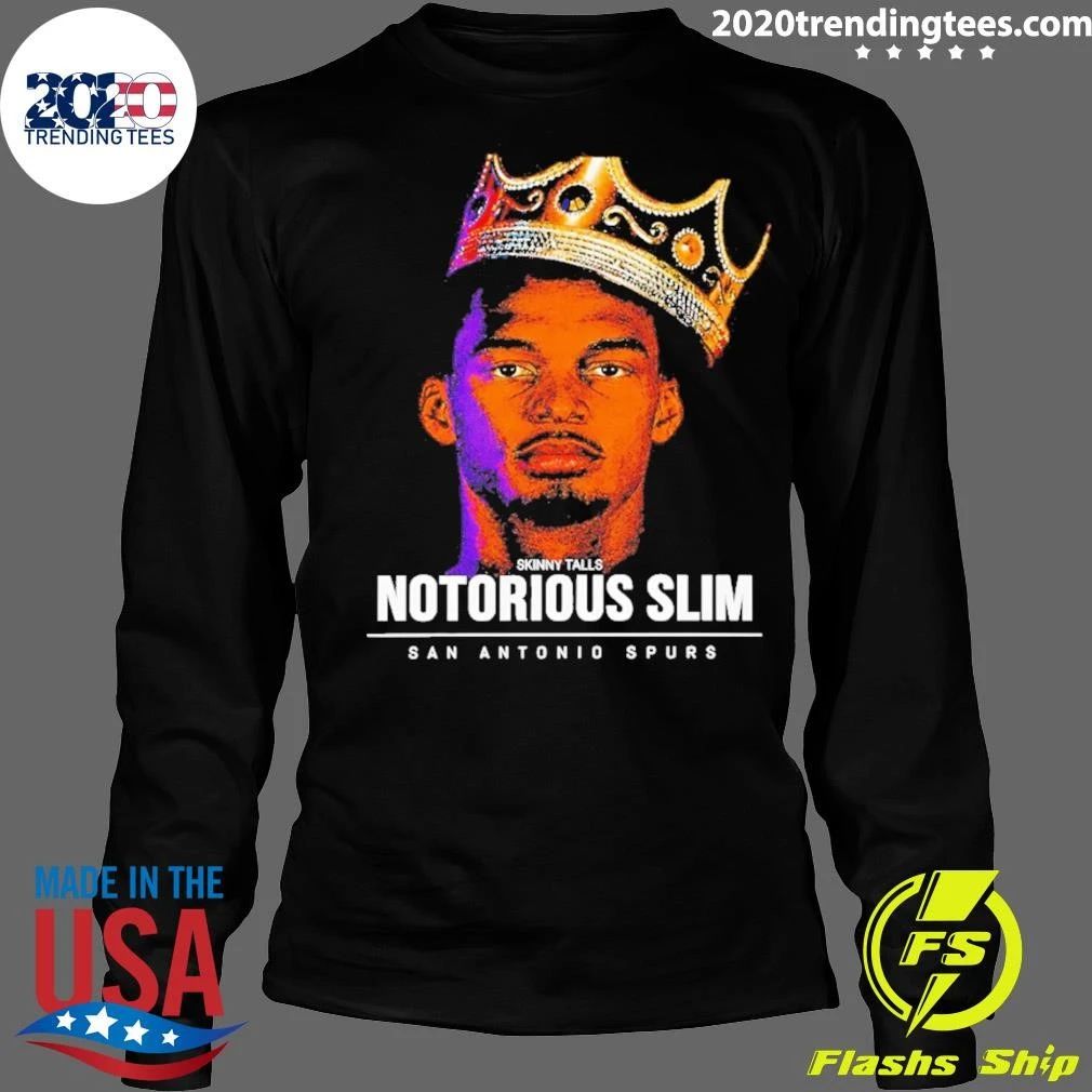 King Victor Wembanyama Basketball Star Skinny Talls Notorious Slim San Antonio Spurs Shirt