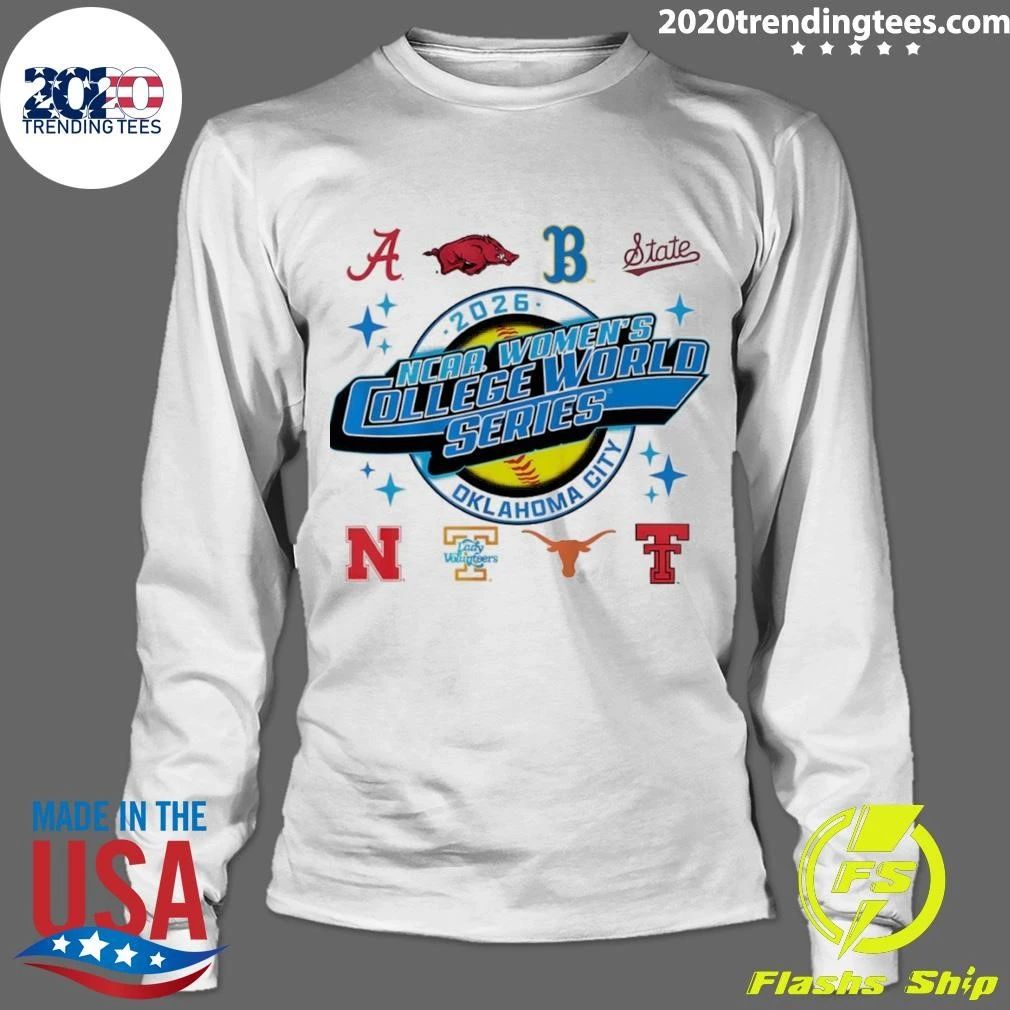 College Softball Teams 2026 Ncaa Women’s College World Series Oklahoma City Shirt