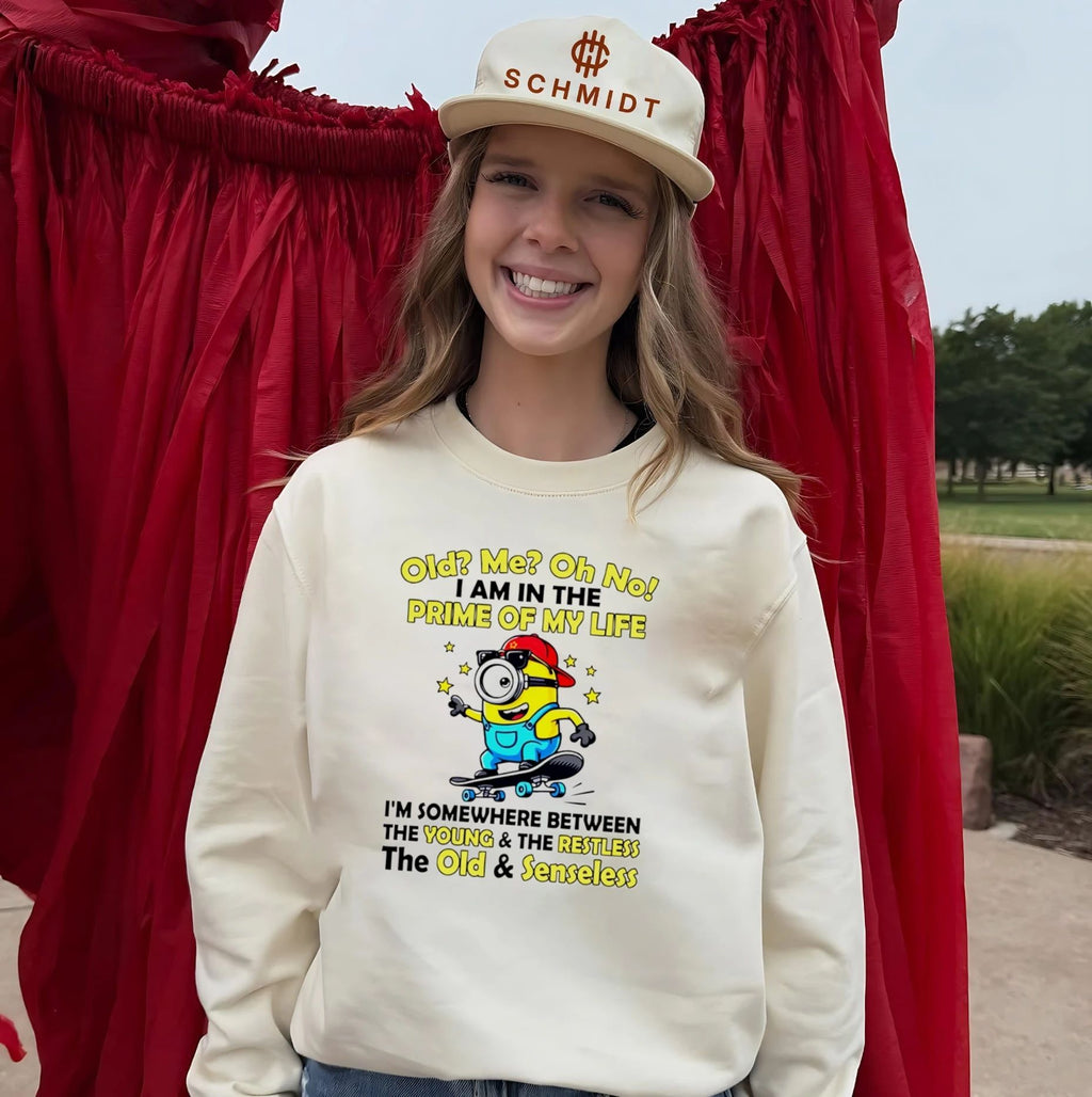 Old Me Oh No I Am in the Prime of My Life Minion shirt
