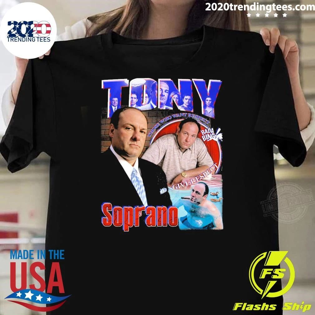 Gildan Tony Soprano The Sopranos Vintage Tee Shirt