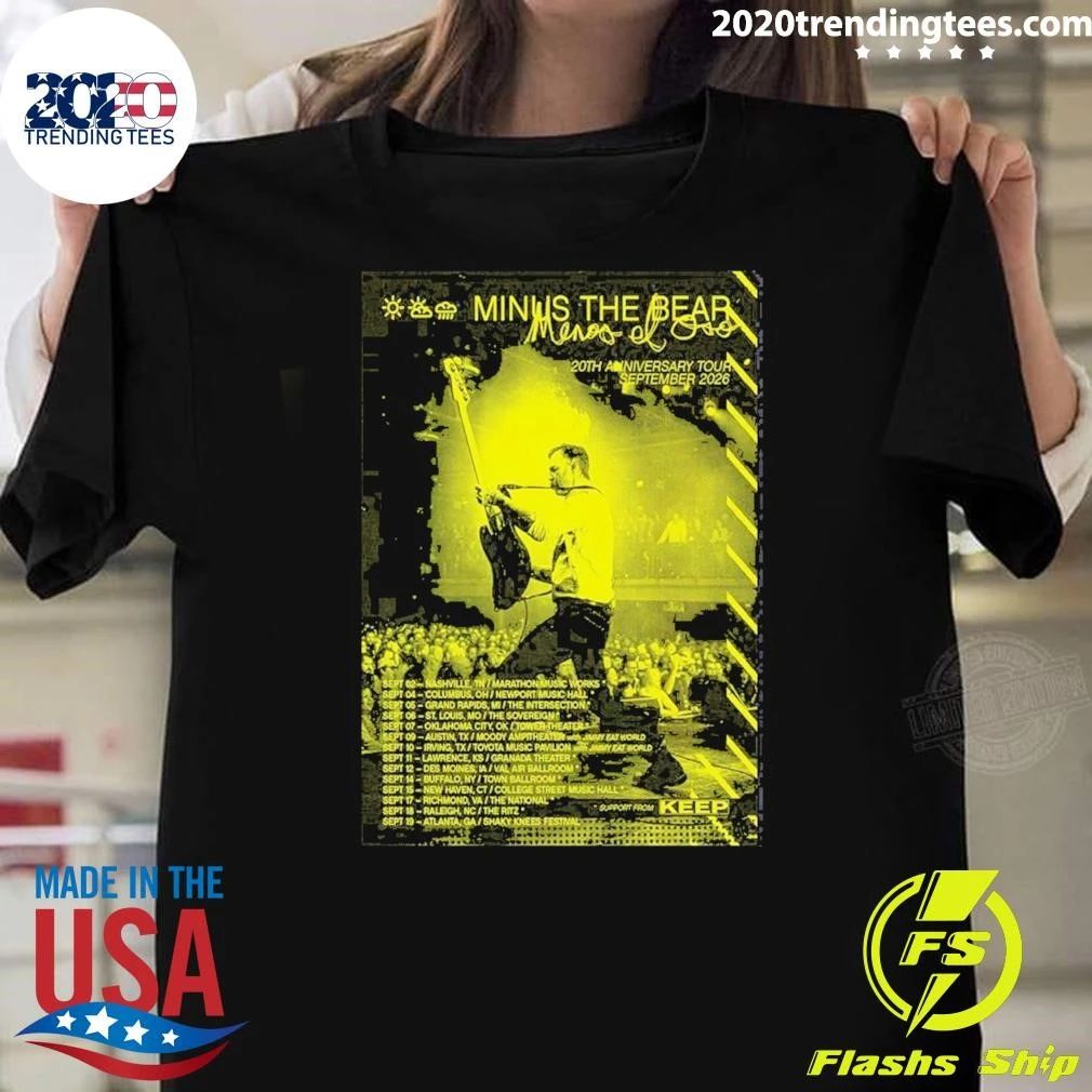 Minus the Bear World Tour 2026 Poster Shirt