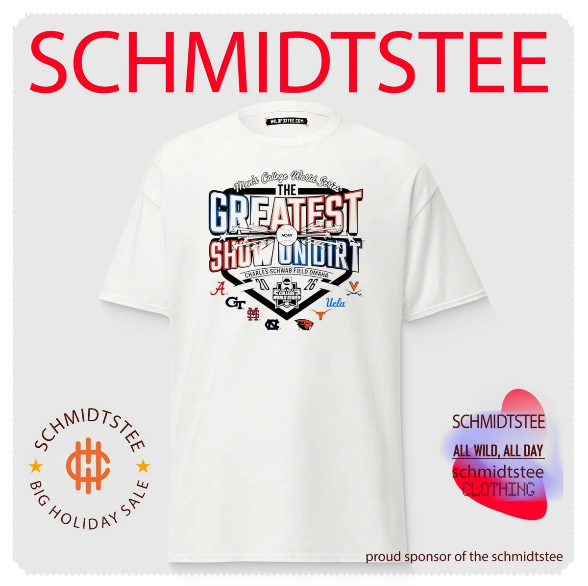 Texas Longhorns 2026 Baseball College World Series 8 Team Draft shirt