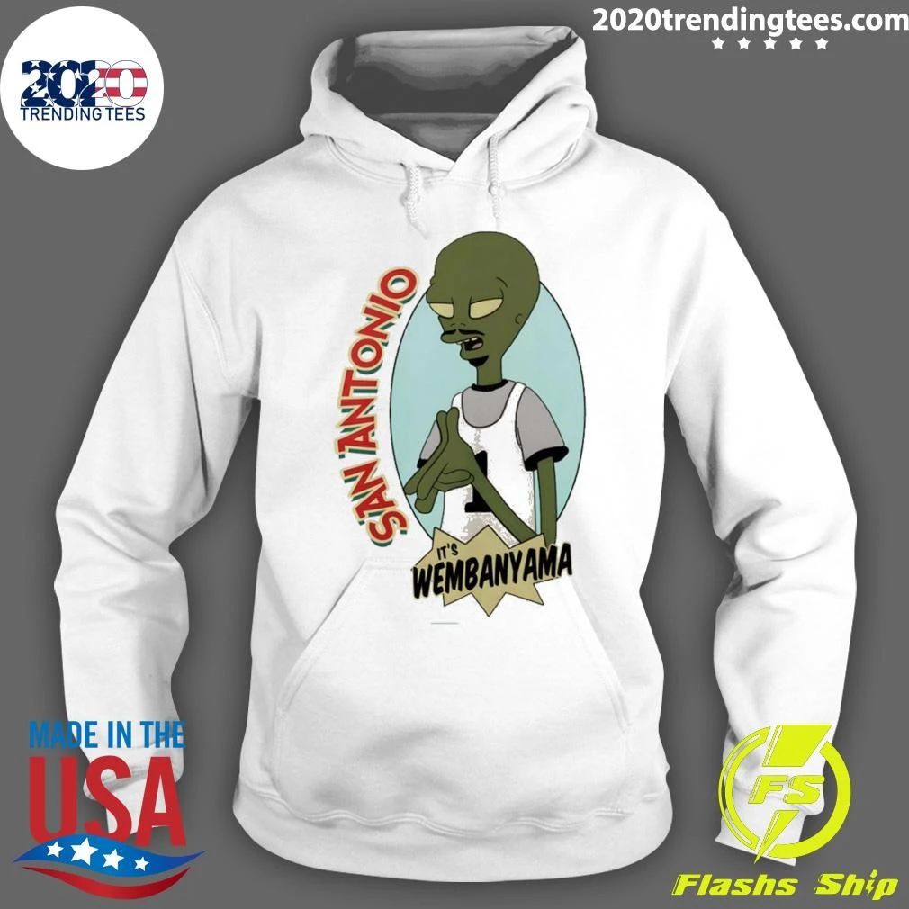 Wembanyama X Alien Futurama San Antonio Spurs Basketball It’s Wembanyama Cartoon Shirt
