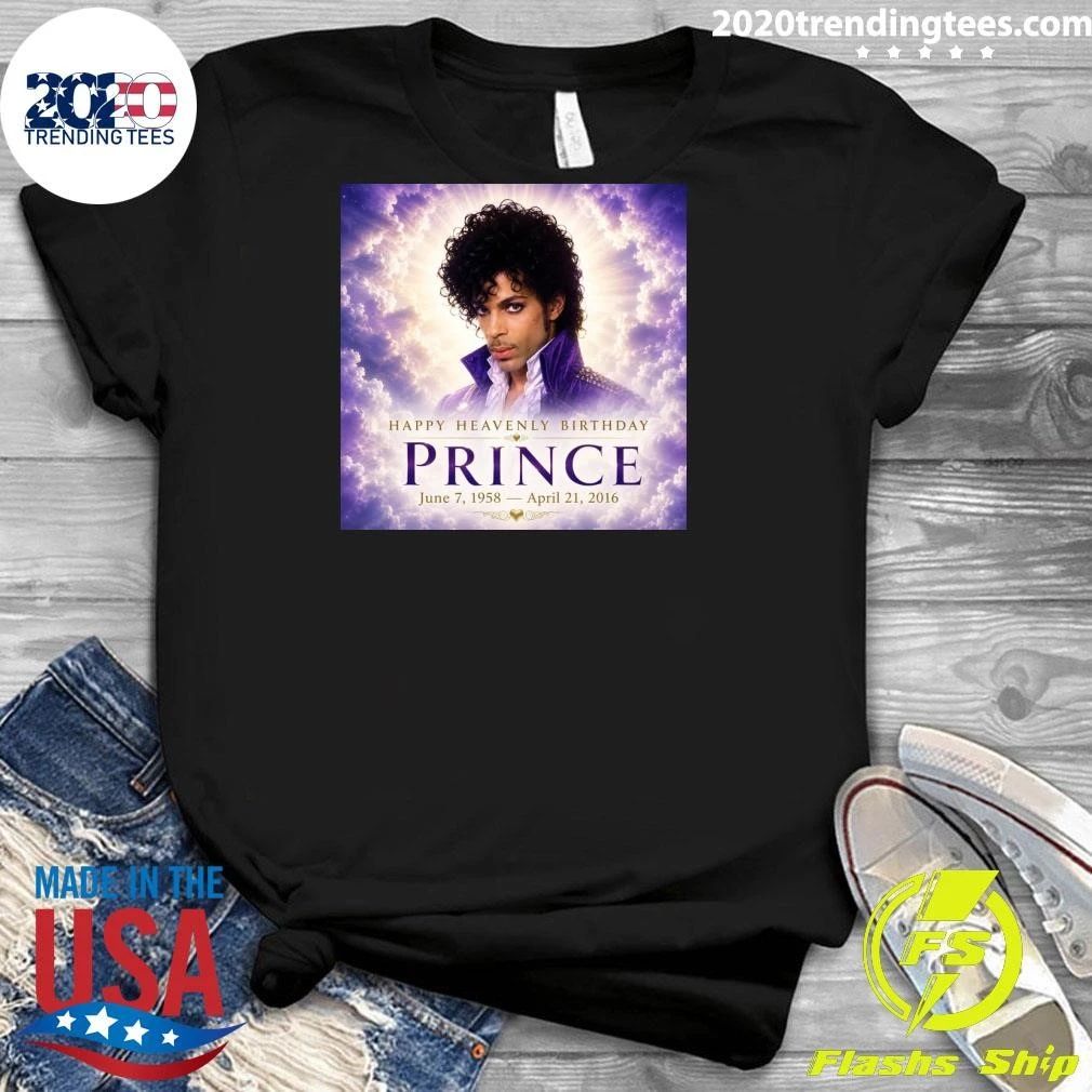 Happy Heavenly Birthday Prince June 7, 1958 – April 21, 2016 Shirt