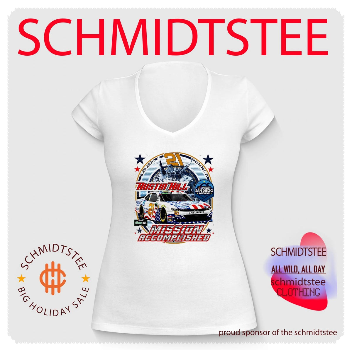 Austin Hill 2026 NASCAR San Diego Weekend Winner Mission Accomplished shirt