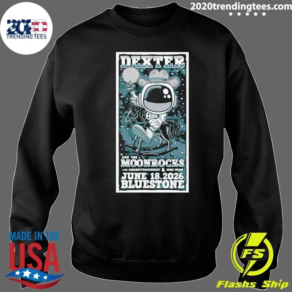 Dexter and The Moonrocks With Cigarettes Sunset & High Noon June 18.2026 Bluestone Shirt