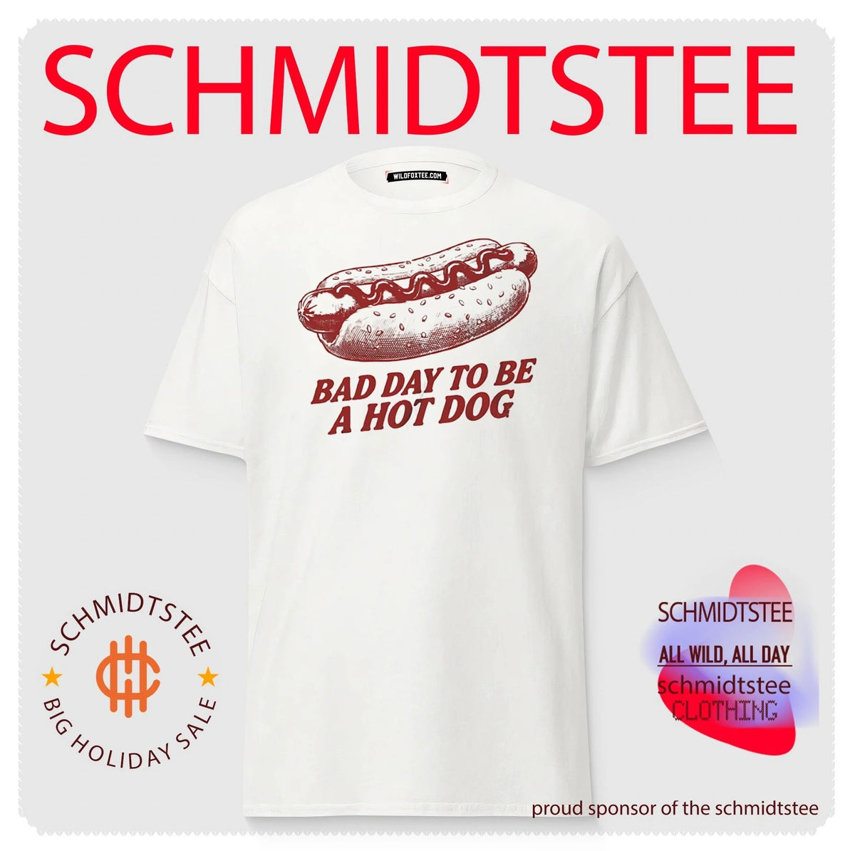 Bad Day to Be a Hot Dog funny food humor shirt