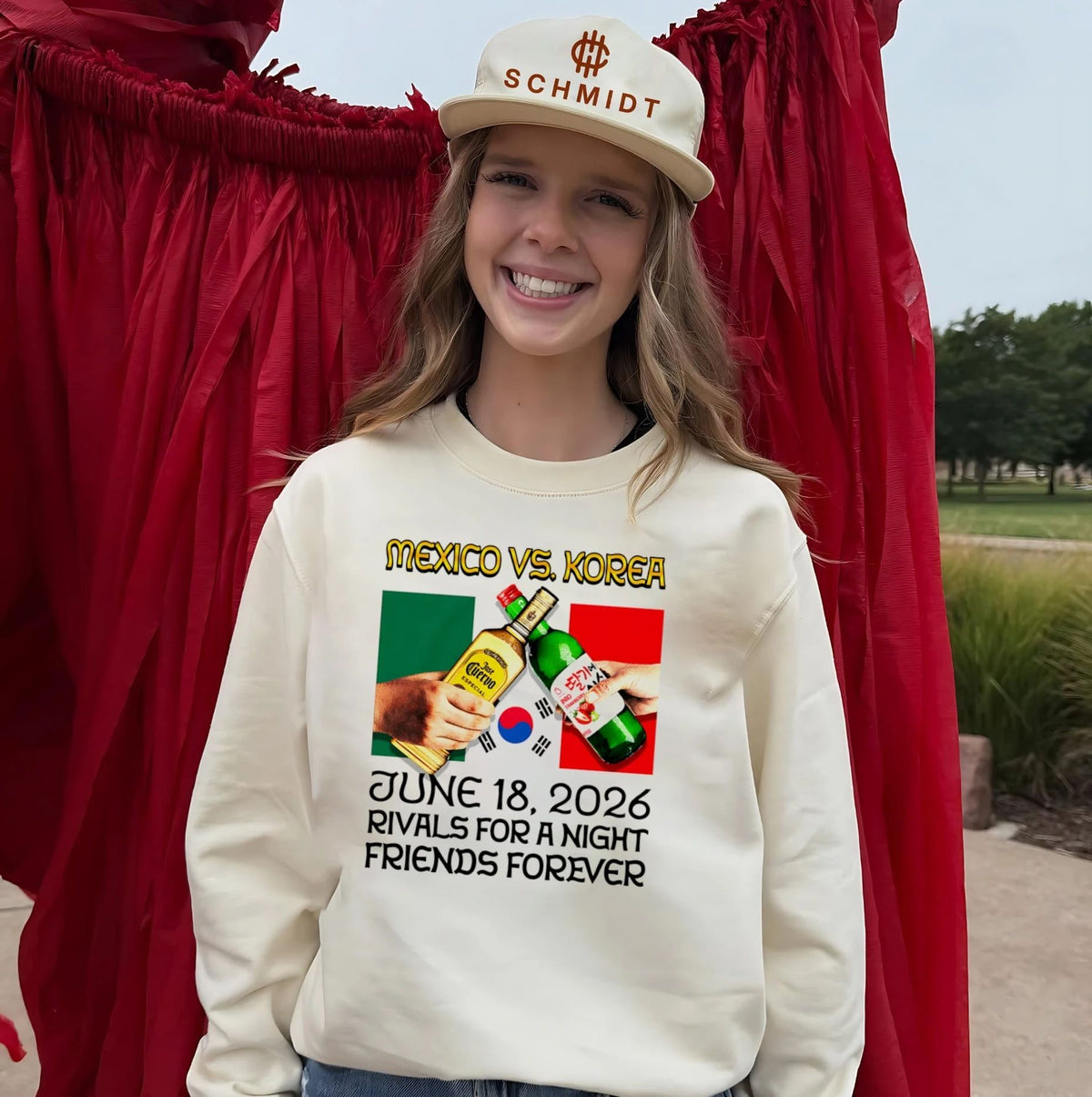 Mexico vs Korea Rivals For A Night Friends Forever shirt