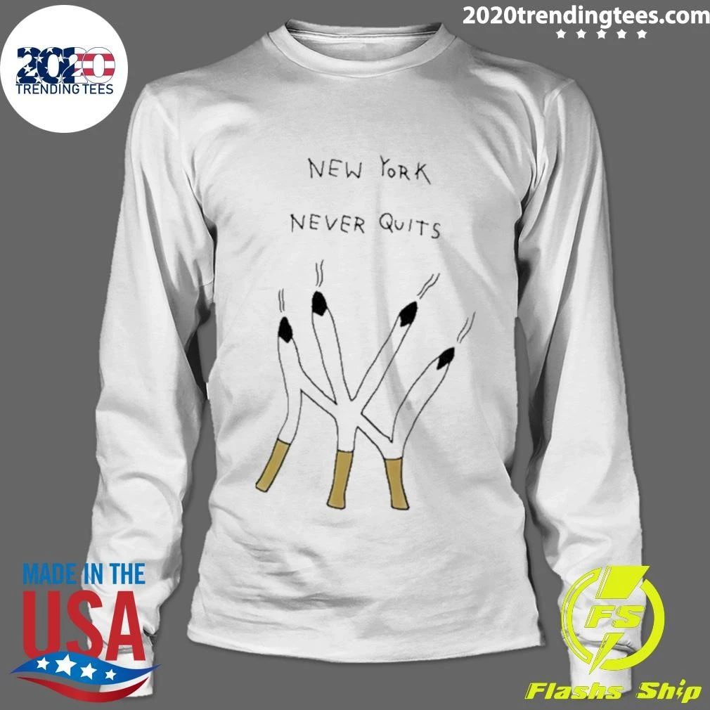 New York Yankees Never Quits Logo Smoking Shirt