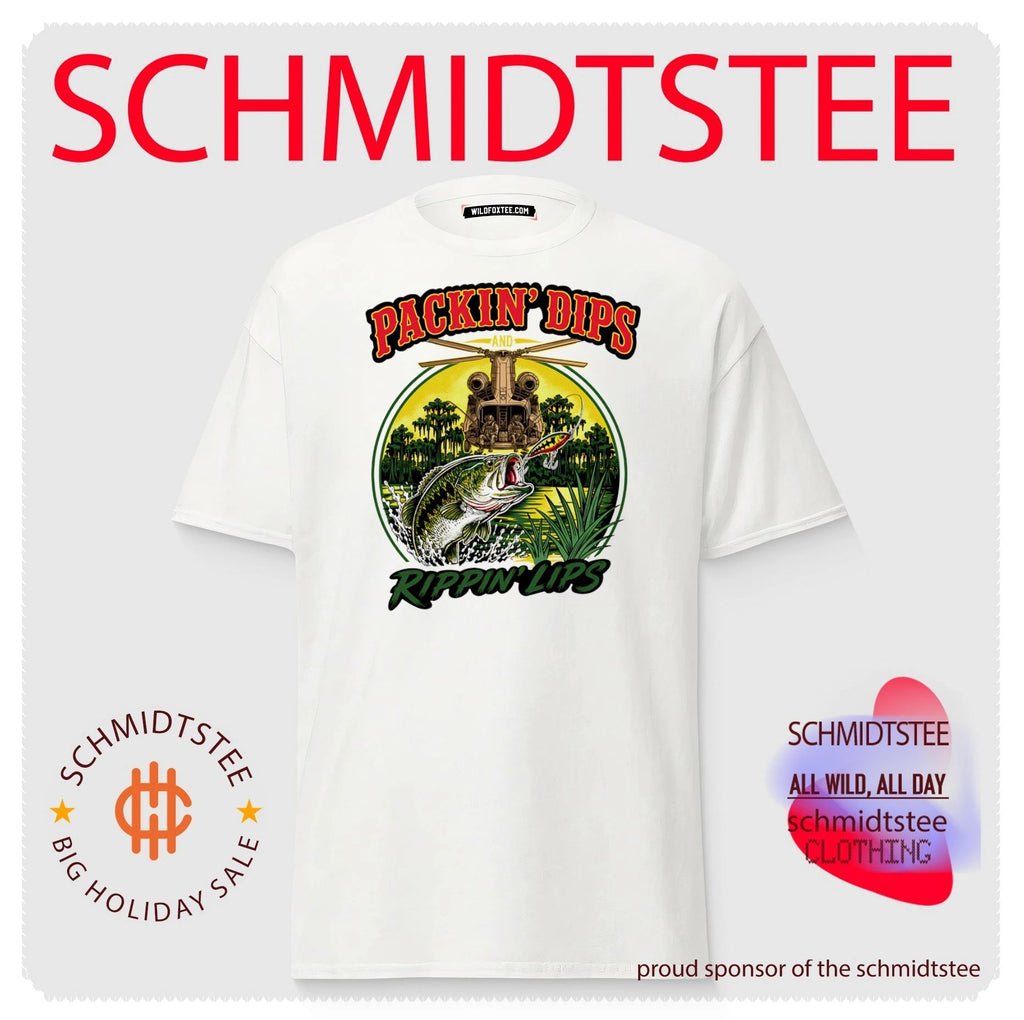 Packin’ Dips and Rippin’ Lips Fishing Helicopter shirt