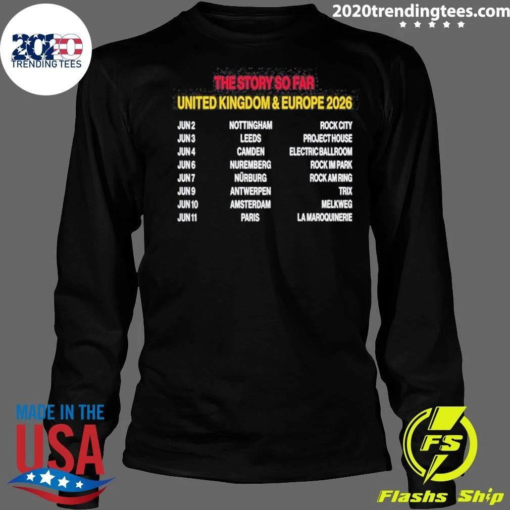 The Story So Far United Kingdom & Europe June 2026 Antwerpen, Belgium Shirt