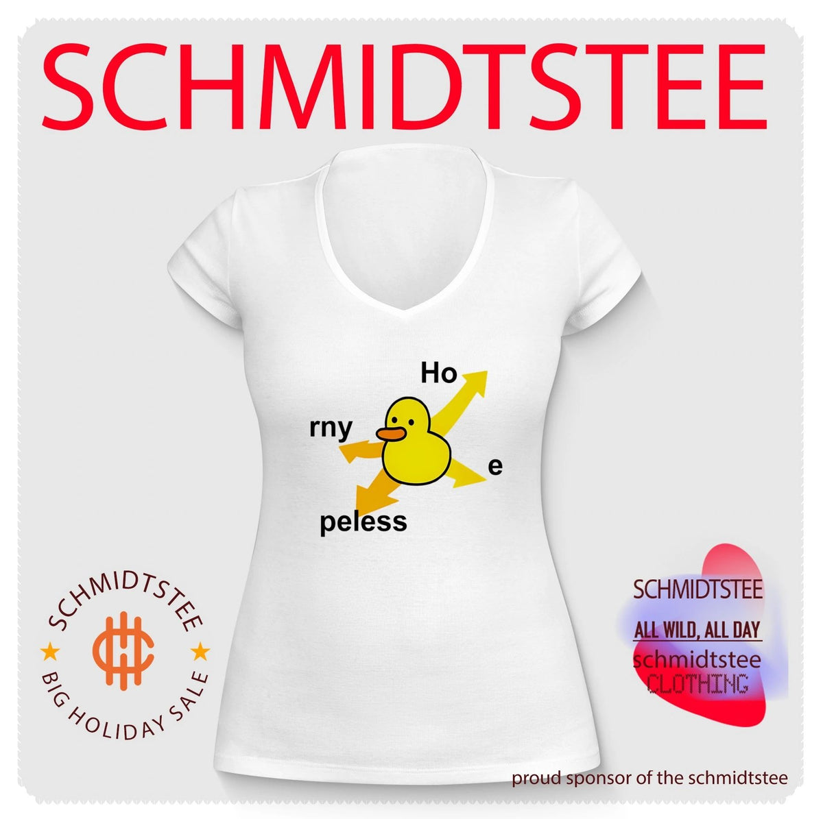 Ho rny Peless Duck In Distress Shirt