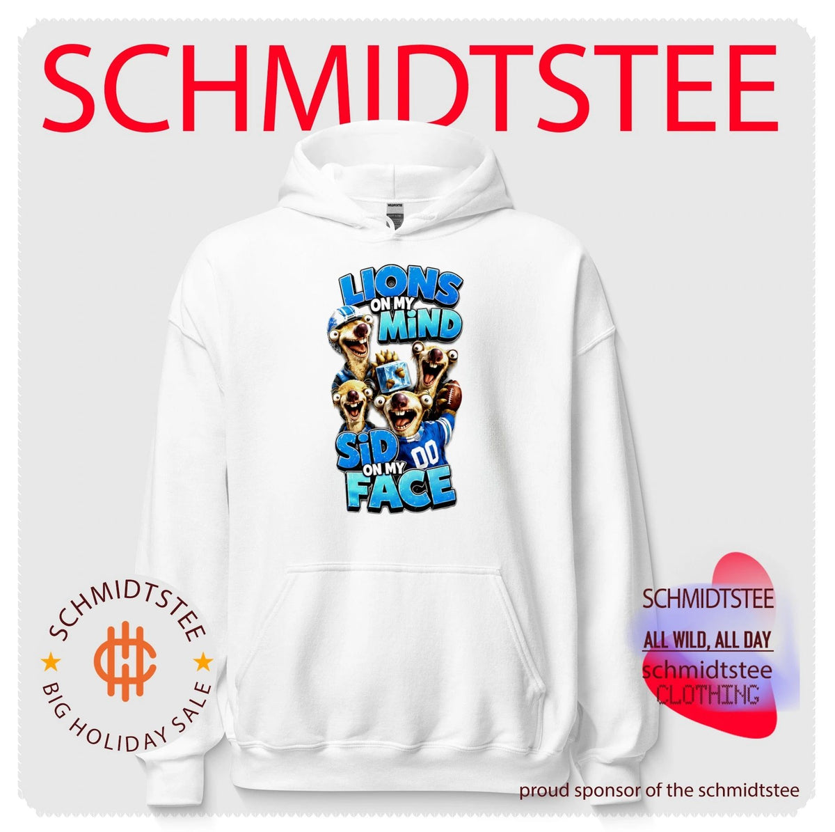 Detroit Lions on my Mind Sid On My Face shirt