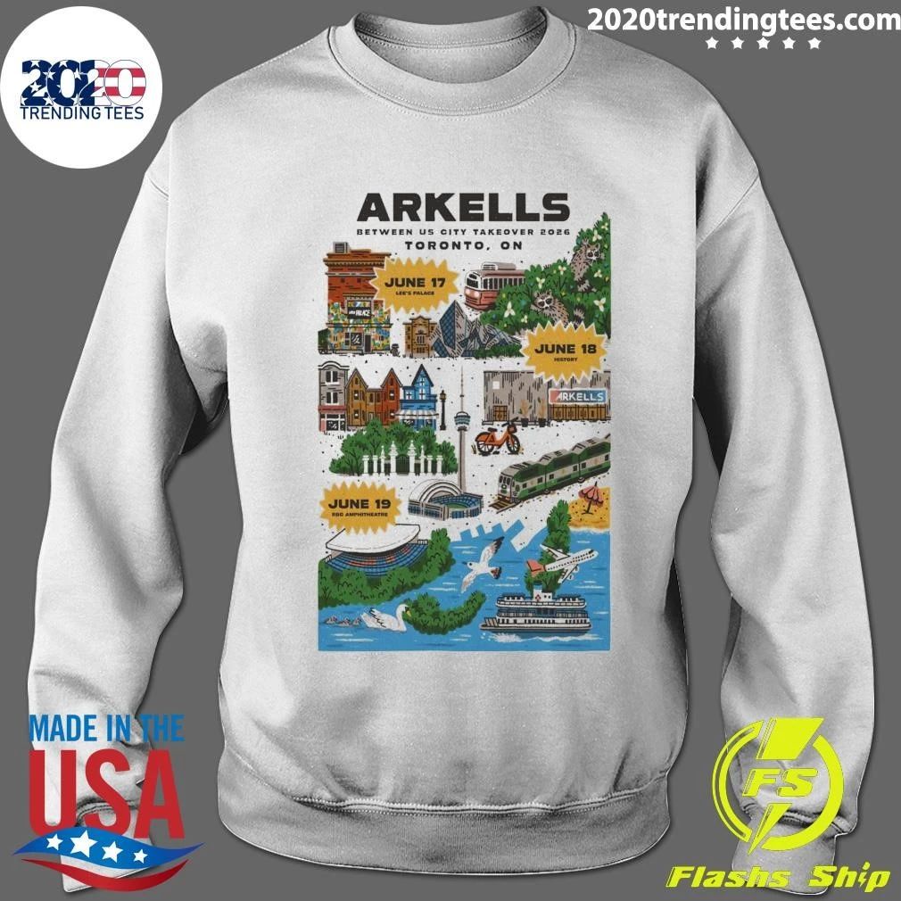 Arkells Between Us City Takeover Tour Lee’s Palace June 18 History June 19 2026 Shirt