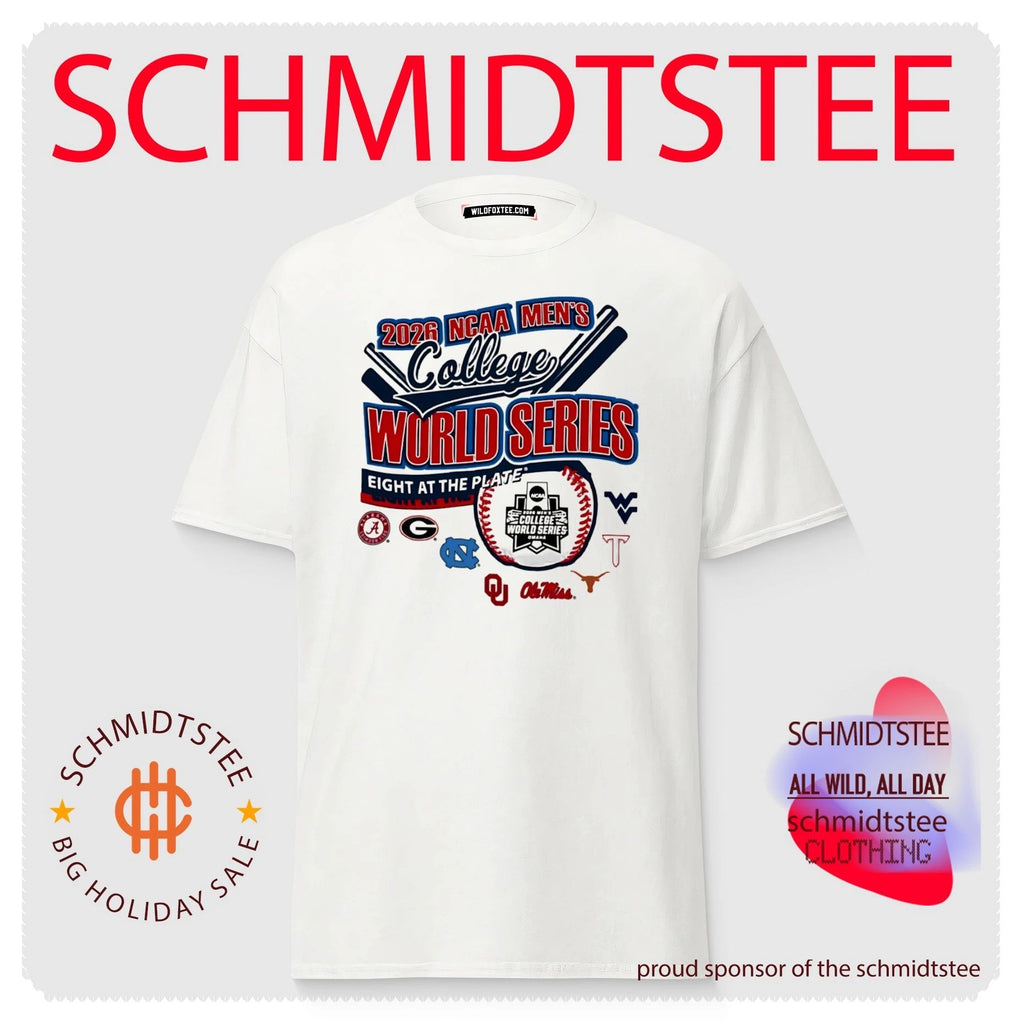 2026 NCAA Men’s Baseball College World Series Eight at the plate shirt
