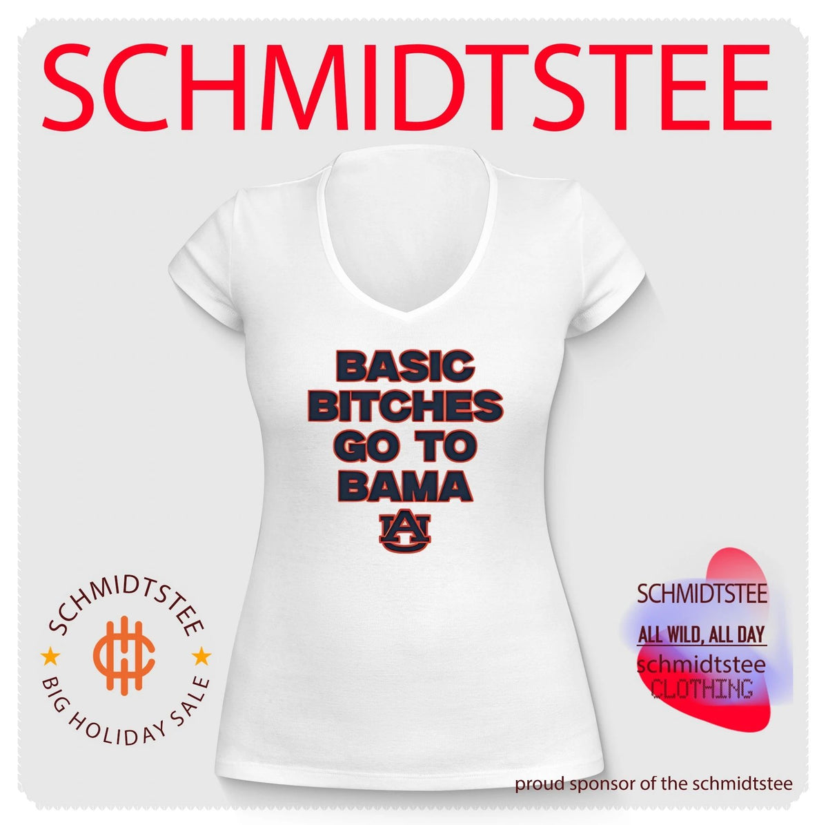 Auburn Tigers Bad bitches go to bama shirt