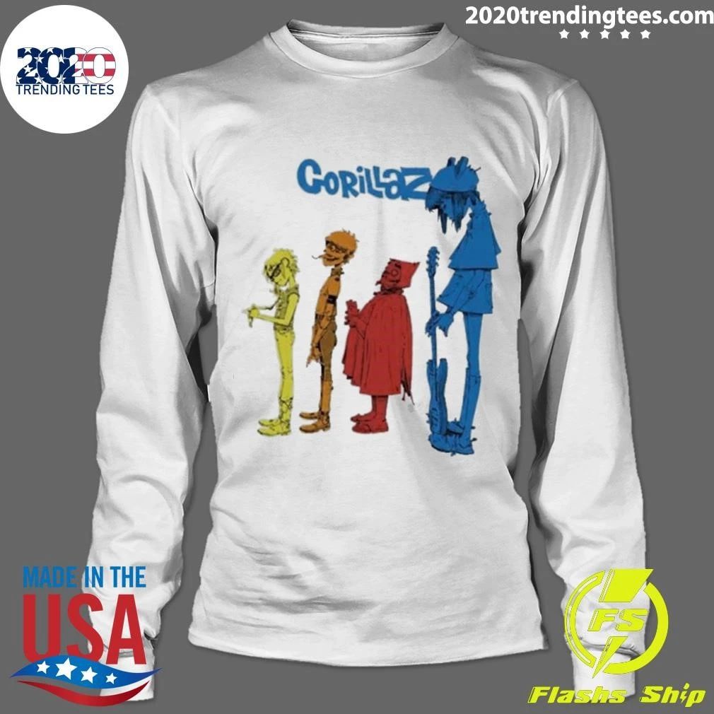 Rock Band Gorillaz Tottenham Stadium Graphic Art Shirt