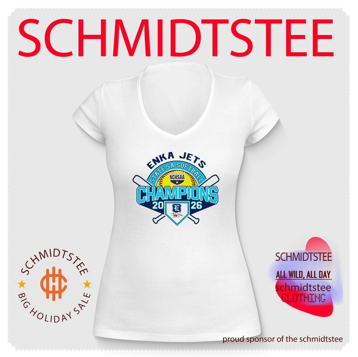 Enka Jets 2026 NCHSAA State 5A Softball Champions shirt