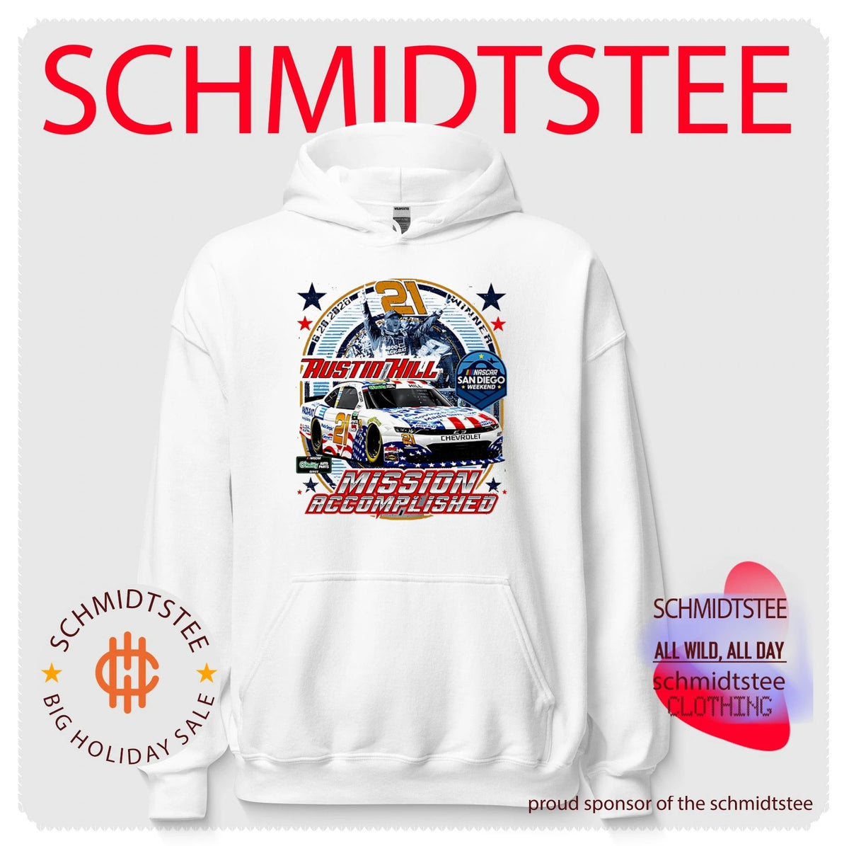 Austin Hill 2026 NASCAR San Diego Weekend Winner Mission Accomplished shirt