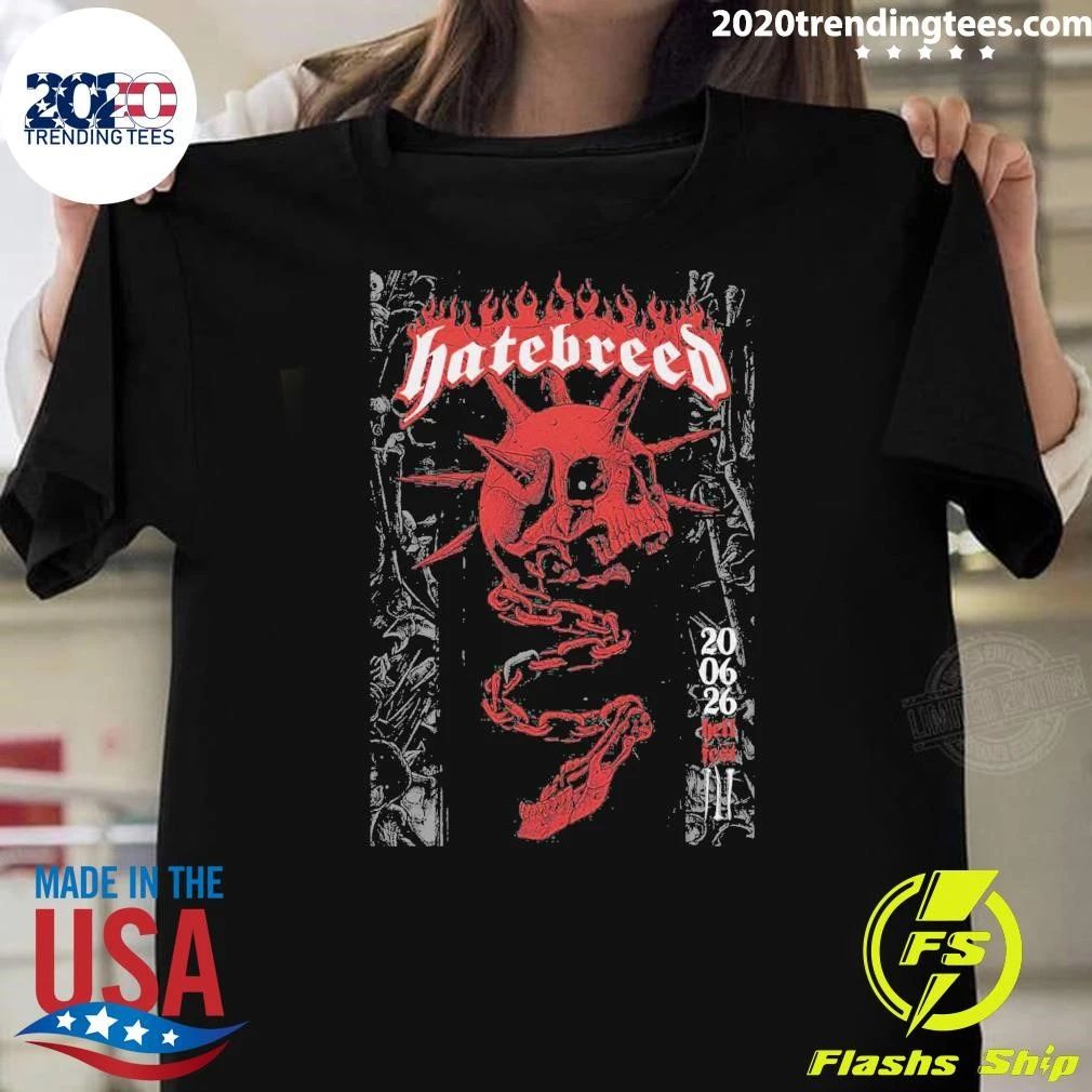 Hatebreed Hellfest June 20 2026 in Clisson France Shirt