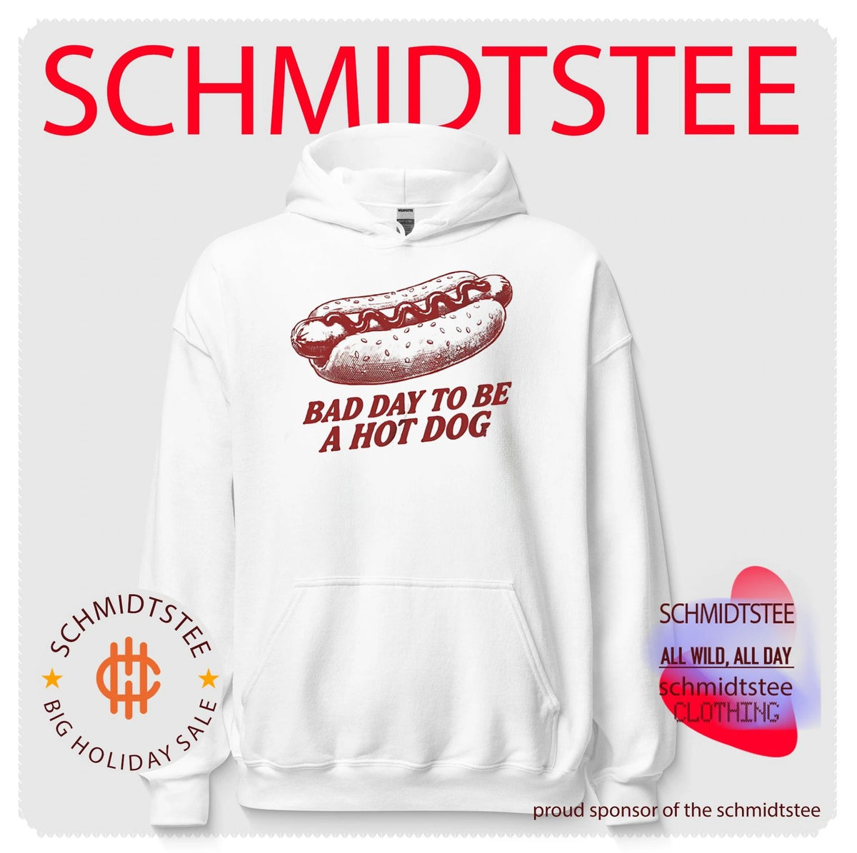 Bad Day to Be a Hot Dog funny food humor shirt