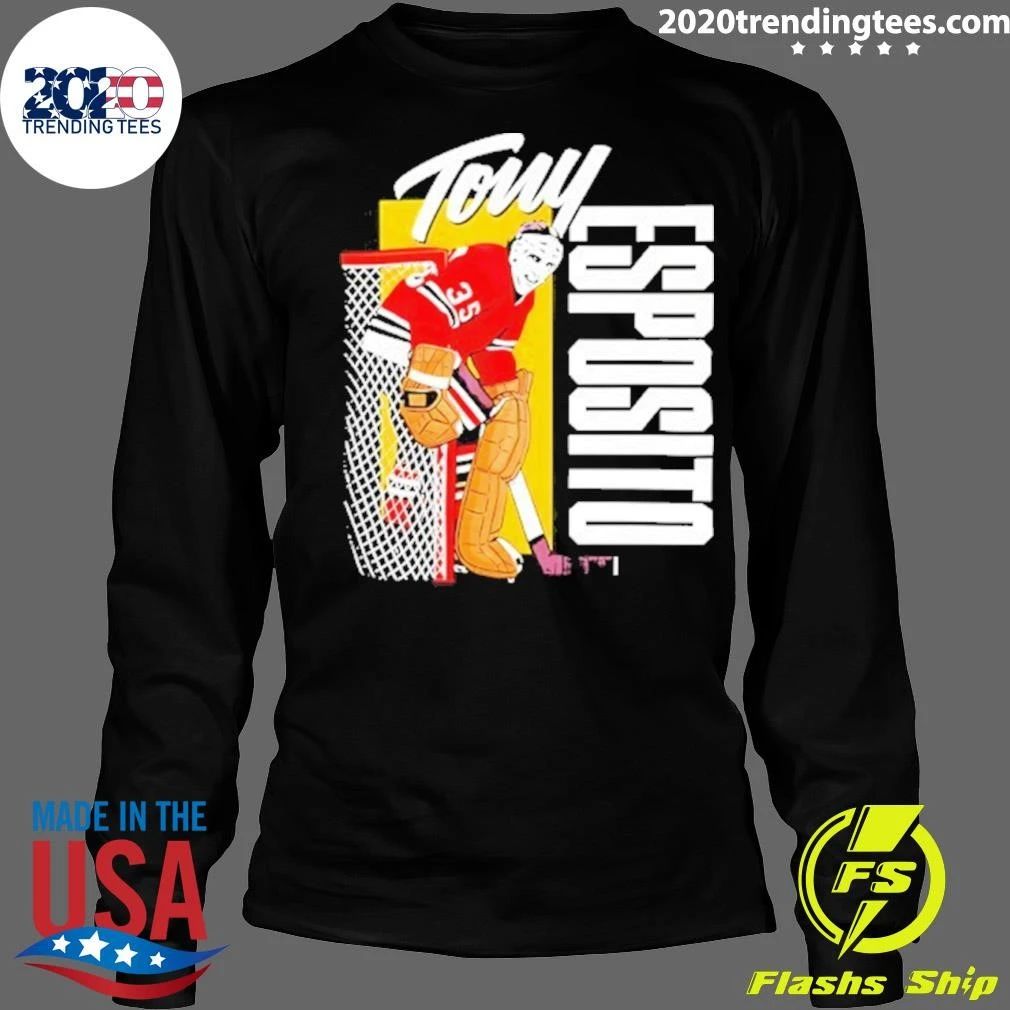 Tony Esposito Chicago Highlight Hockey Shirt