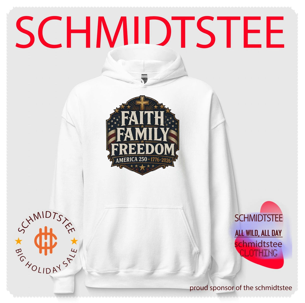 Faith family freedom America 250 1776-2026 shirt