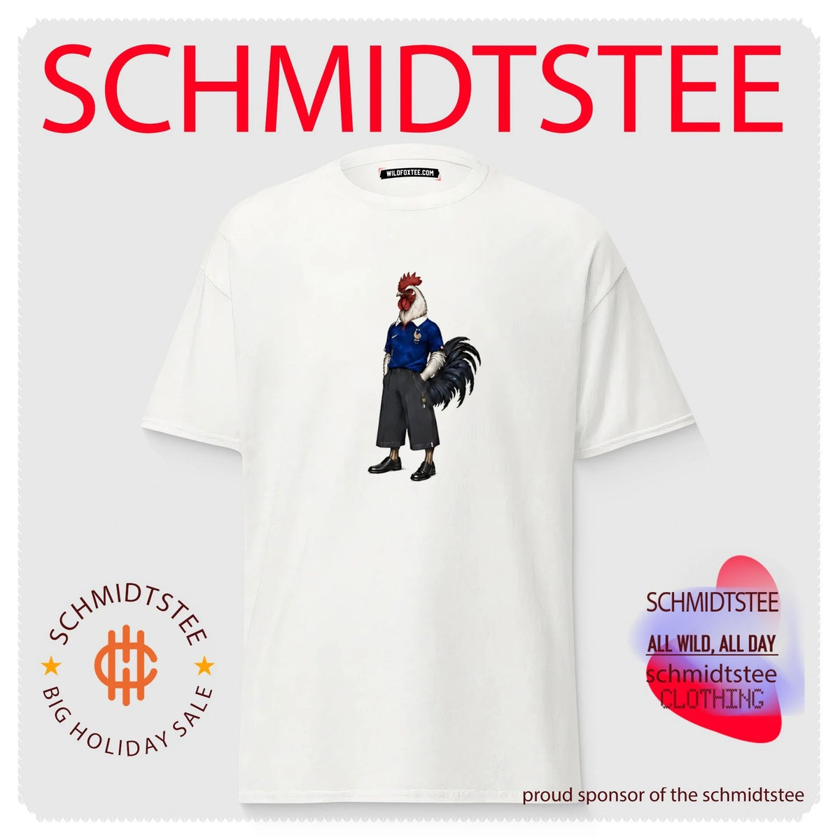 France Le Coq World Cup mascot shirt