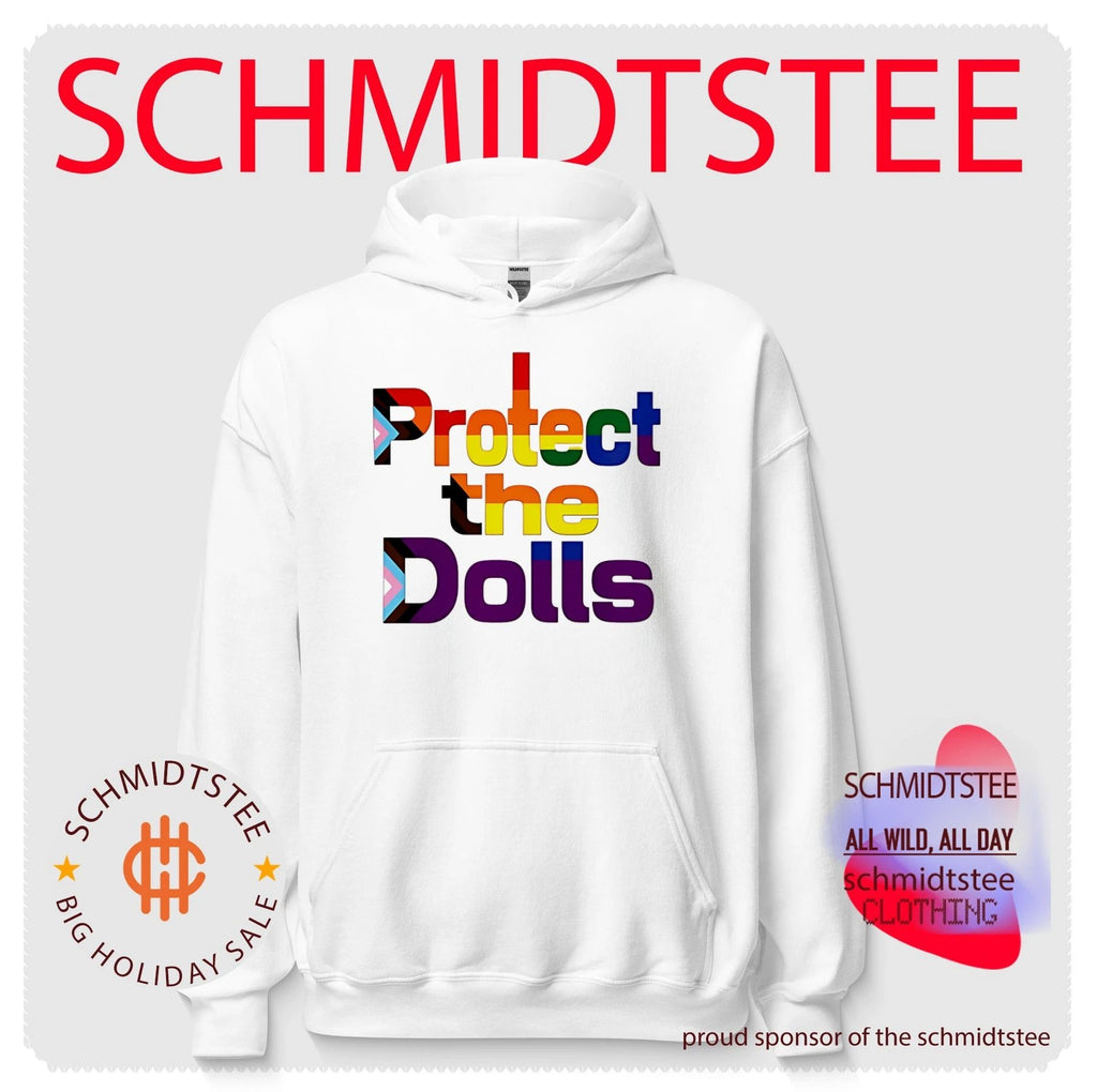 Protect the Dolls simple text rainbow shirt