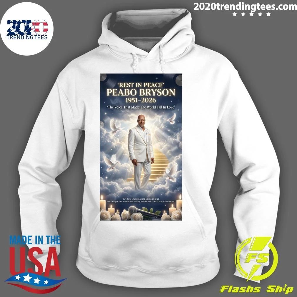 Rest In Peace Peabo Bryson 1951-2026 The Voice That Made The World Fall In Love Shirt
