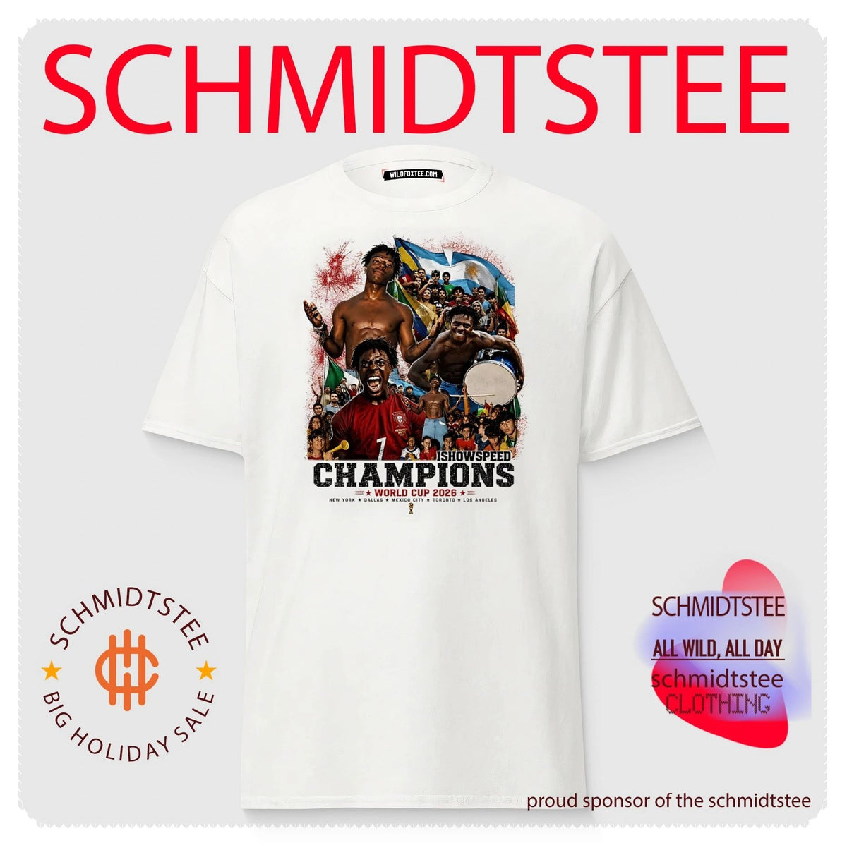 Ishowspeed Champions World Cup 2026 illustrated shirt