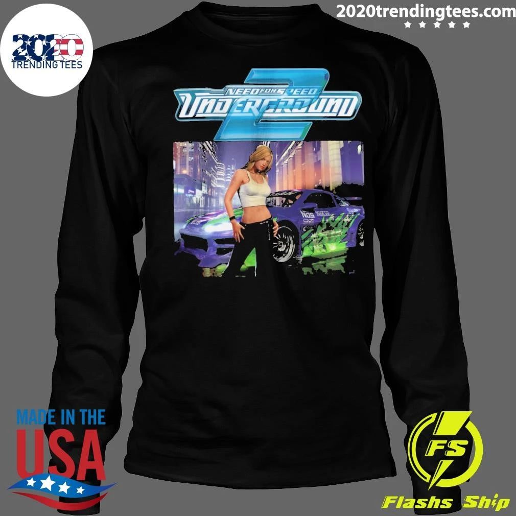 NFS U2 Need for Speed Underground 2 Retro Street Racing Game Shirt