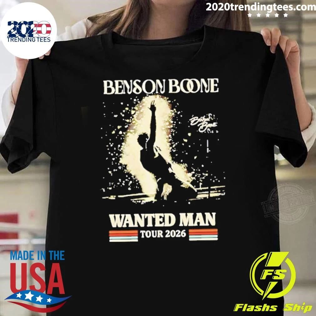 Benson Boone Wanted Man Tour 2026 Shirt