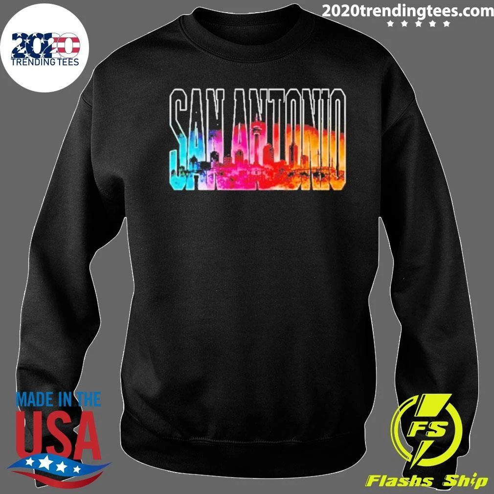 City Skyline Landmark Monument San Antonio Spurs Shirt