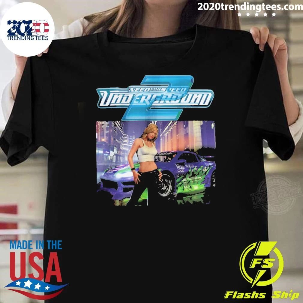 NFS U2 Need for Speed Underground 2 Retro Street Racing Game Shirt
