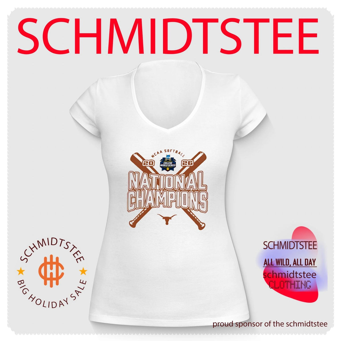 2026 NCAA Softball Women’s College World Series Champions Texas Longhorns shirt