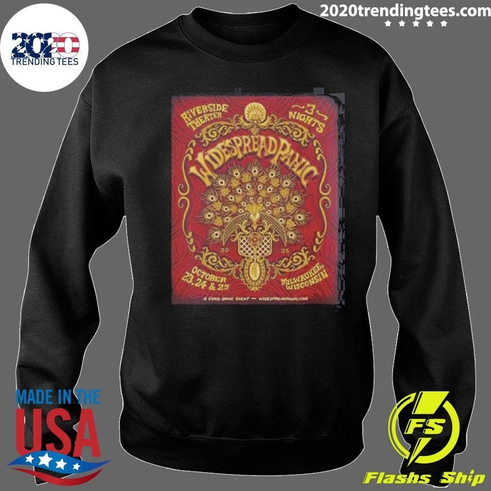 Widespread Panic Live At Riverside Theater Milwaukee Wisconsin On October 23 24 And 25 2026 Shirt