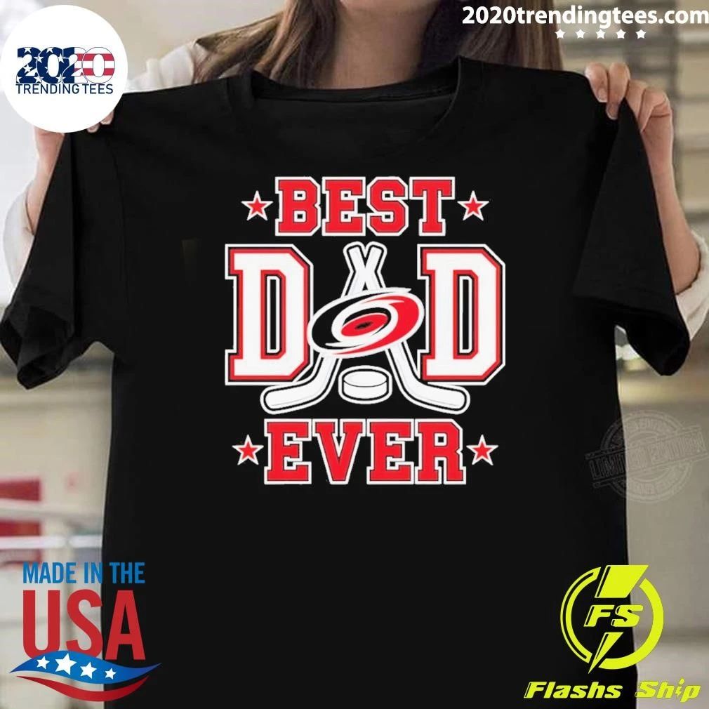 Carolina Hurricanes Hockey Best Dad Ever 2026 Shirt