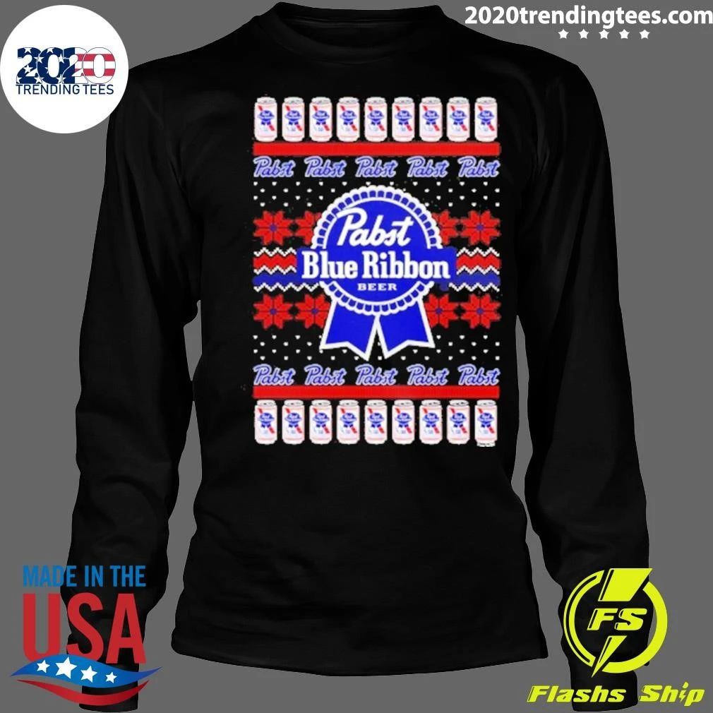 Reinbeer Pabst Blue Ribbon Christmas Shirt