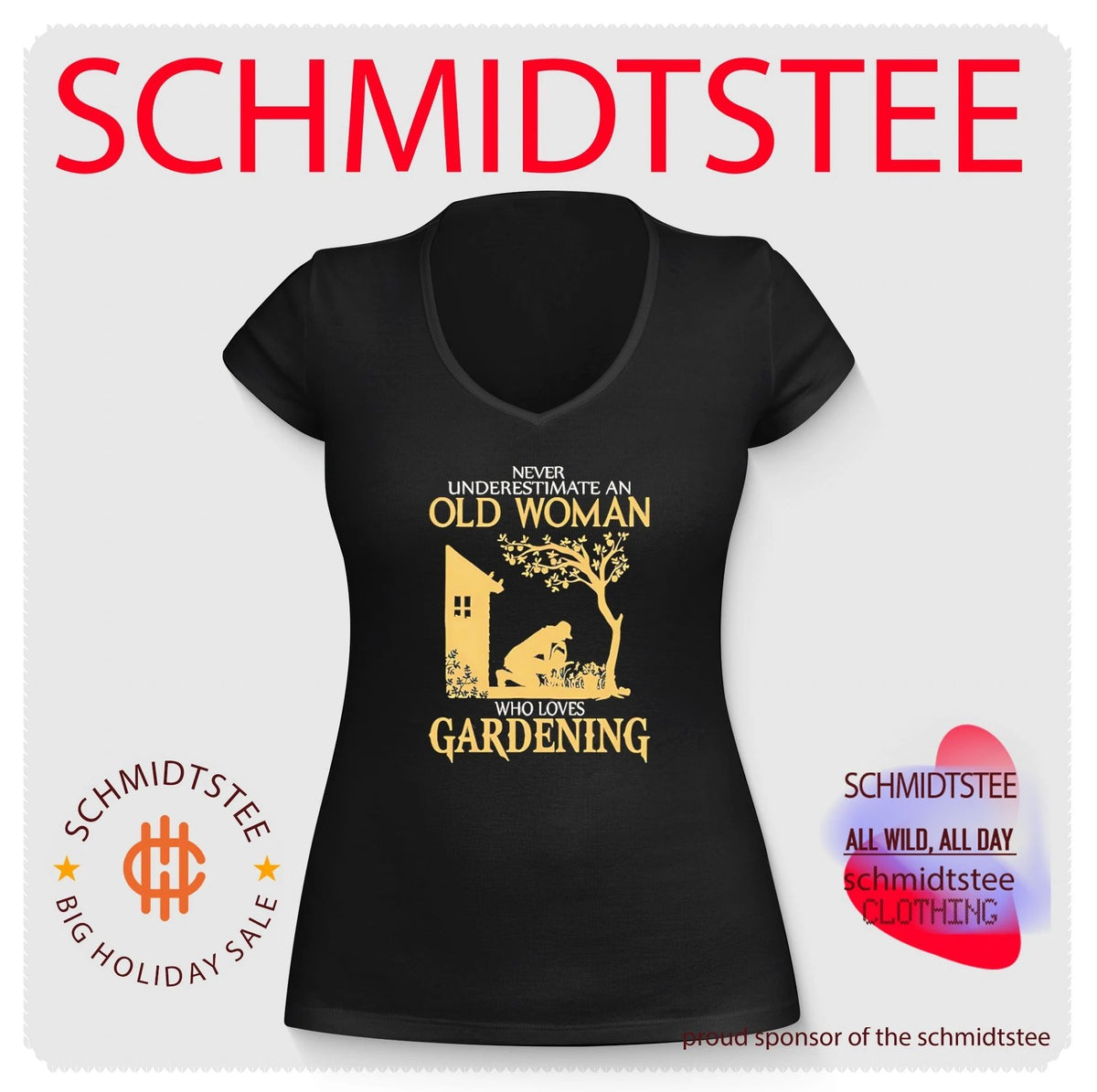 Never underestimate an old woman who loves gardening vintage shirt