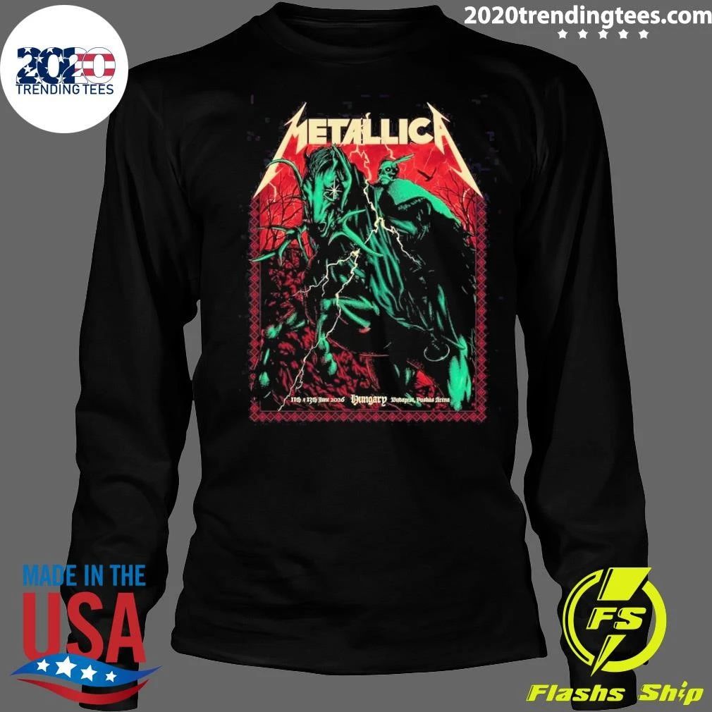 Metallica M72 Tour Hungary June 11-13 2026 Death Knight Shirt