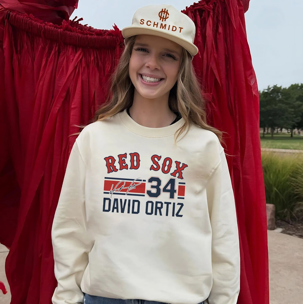 Boston Red Sox David Ortiz Signature Name & Number shirt