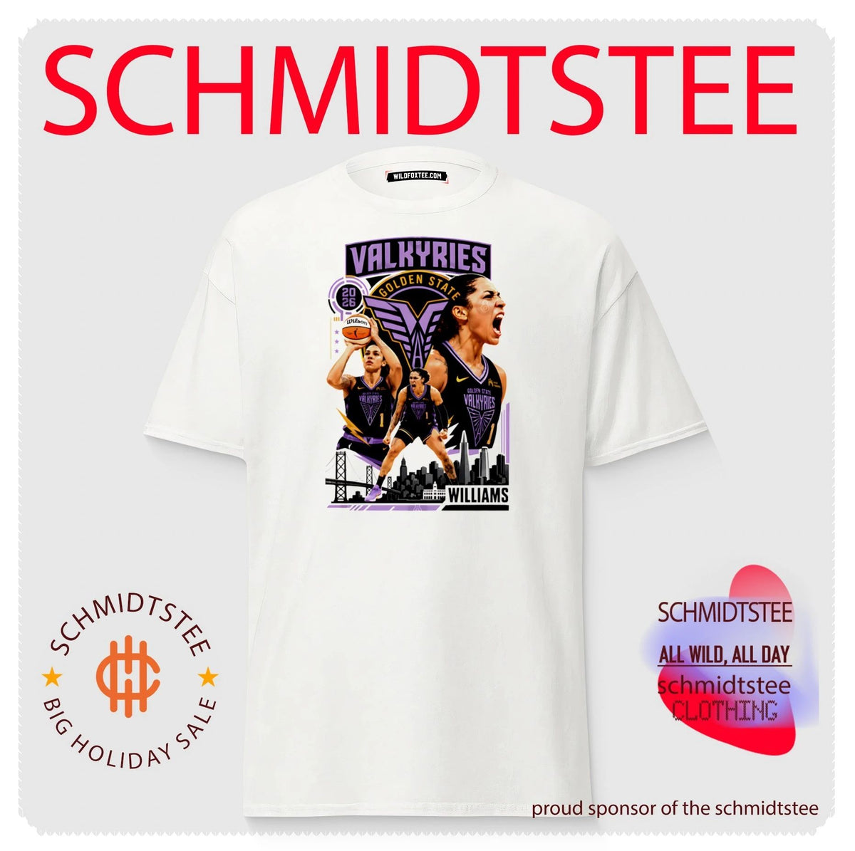 Williams Golden State Valkyries 2026 WNBA shirt