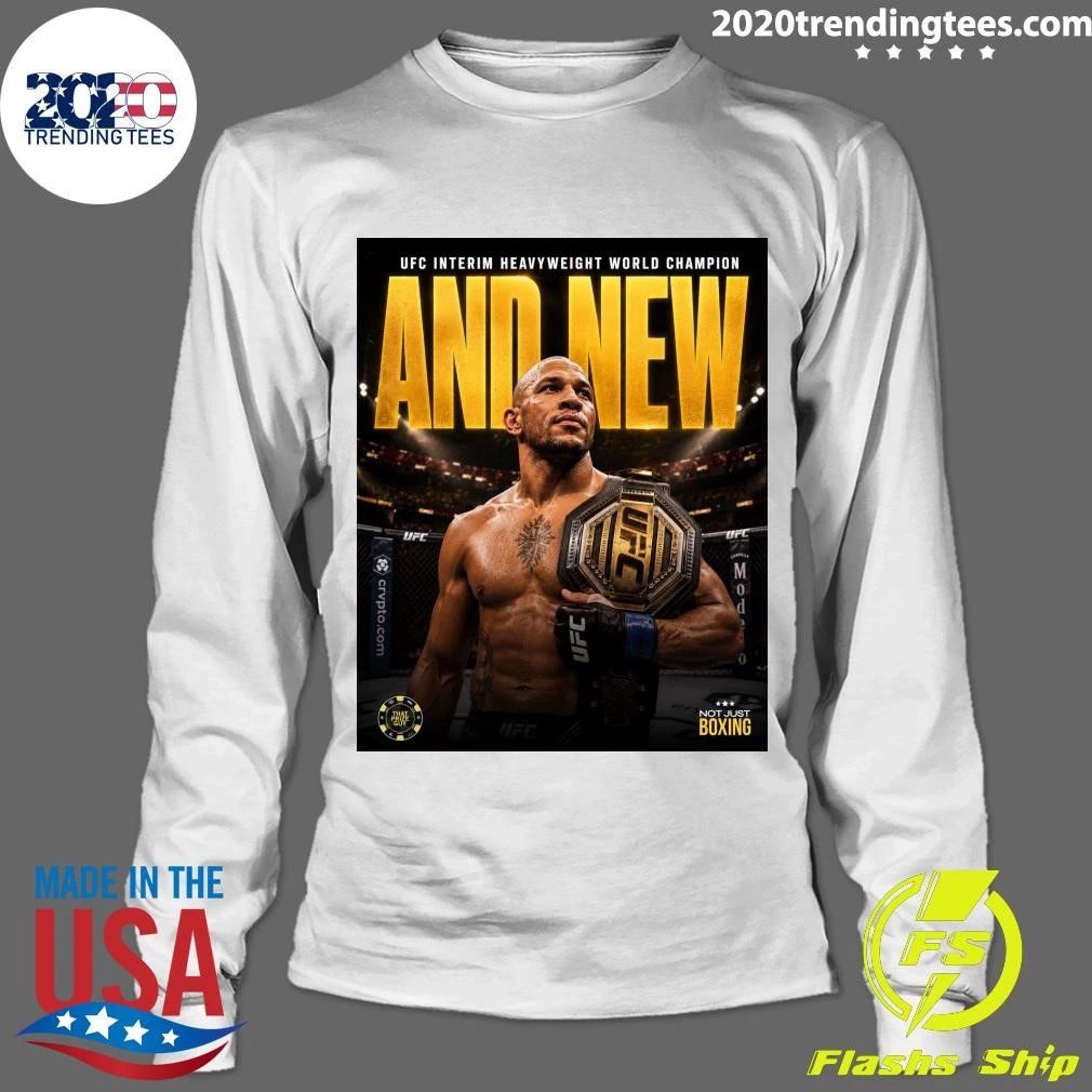 Ciryl Gane UFC Interim Heavyweight World Champion And New Shirt