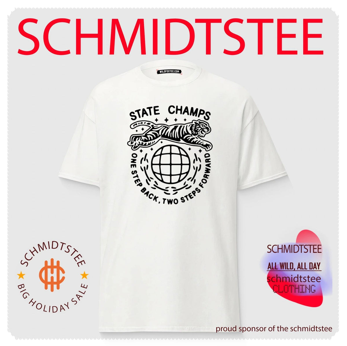 State Champs one step back two steps forward tiger graphic shirt