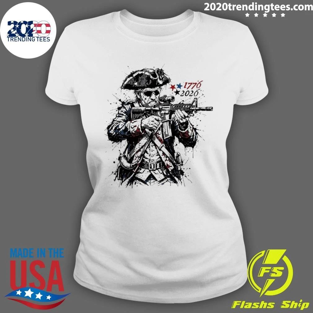 Revolutionary Splatter America 250 King George Huge 1776-2026 Shirt