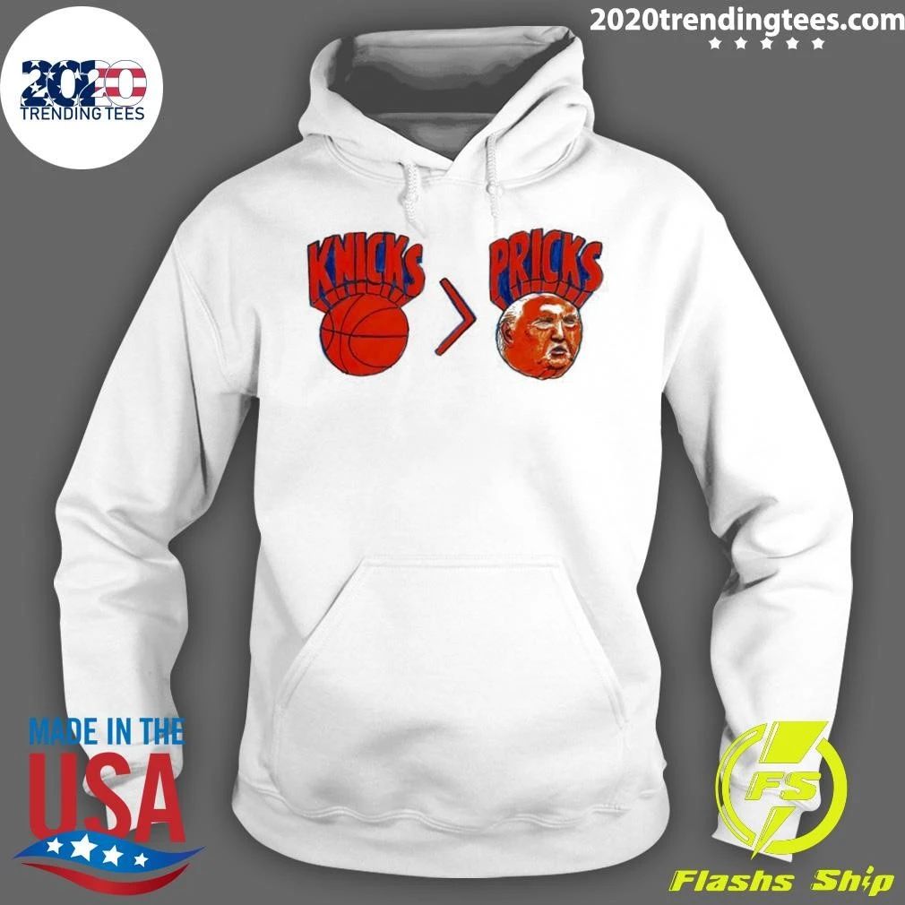 Basketball Team And Donald Trump Satirical Illustration Knicks Pricks Shirt
